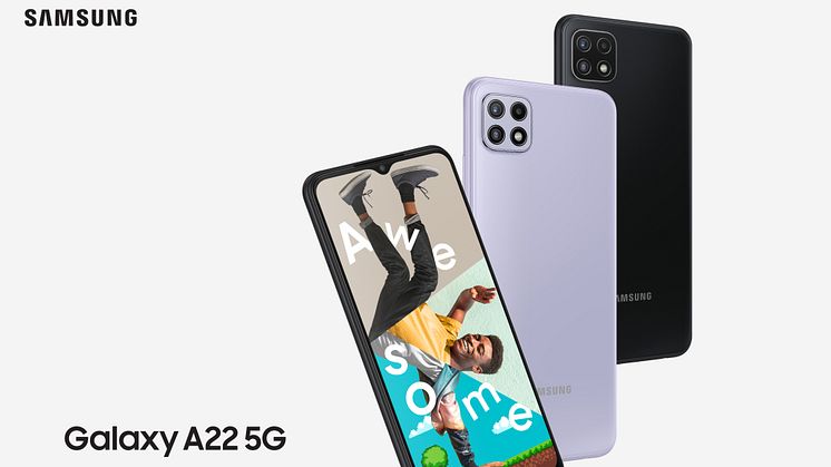 Samsung fortsætter med at udvide sin 5G-portefølje med lanceringen af Galaxy A22 5G