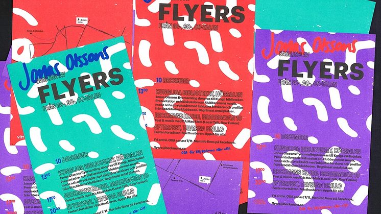 Unik flyersdonation från Stockholms klubbscen till Kungl. biblioteket