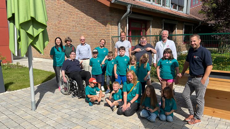 Zehn Kinder und vier Betreuer*innen des DRK-Ortsvereins Oberaula besuchten die neue Station der Hephata-Klinik. Die Namen aller Gäste und Gastgebenden lesen Sie am Ende des Textes. 