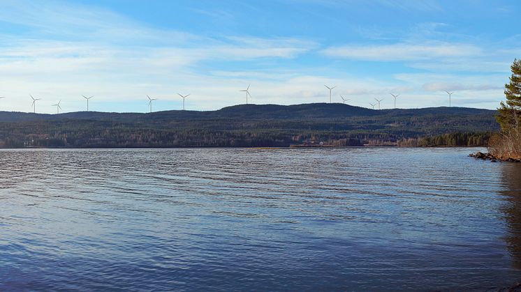 Visualisering av Odal Vindkraftverk fra Storsjøen