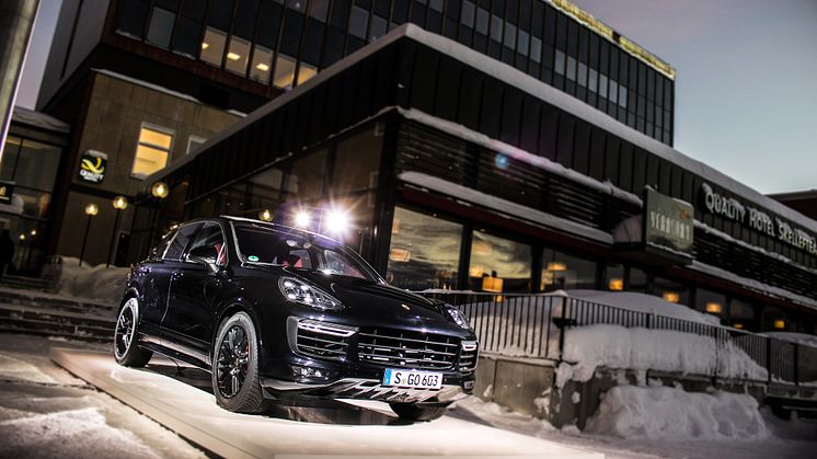 Världspremiär för nya Porsche i Skellefteå