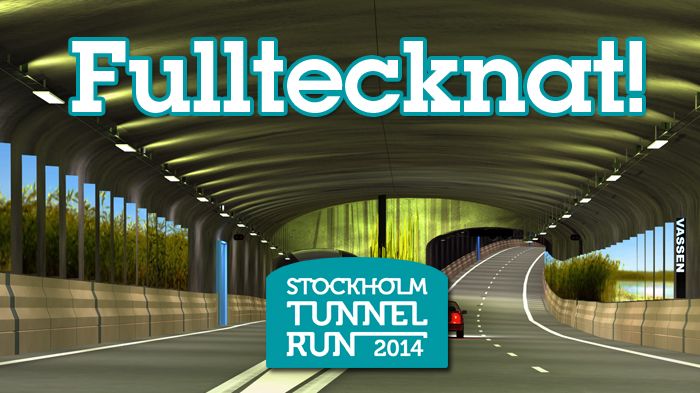 Stockholm Tunnel Run fulltecknat och blir rekordstort 