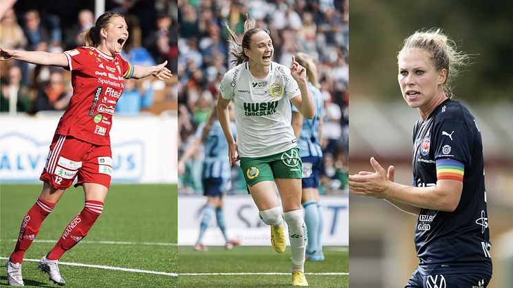 De kan bli månadens spelare i OBOS Damallsvenskan