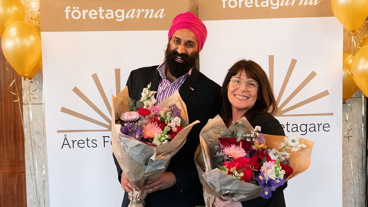 Leyla Sarac och Virpal Singh är finalister i Årets Företagare i Stockholms stad.