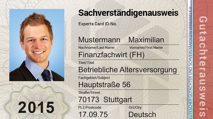 DGSV fordert einheitlichen Sachverständigenausweis