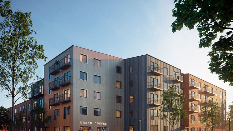 Fastighetsbolaget K2A  bygger ett kvarter med Svanenmärkta hus i trä, där delar tillverkas vid företagets egen fabrik i Gävle.​