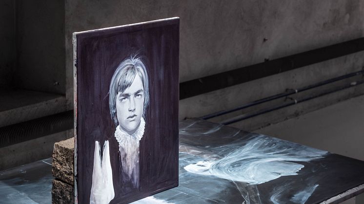Ylva Snöfrid:  ur installationen Målarens ateljé i skuggvärlden och konsten i samvetets ljus