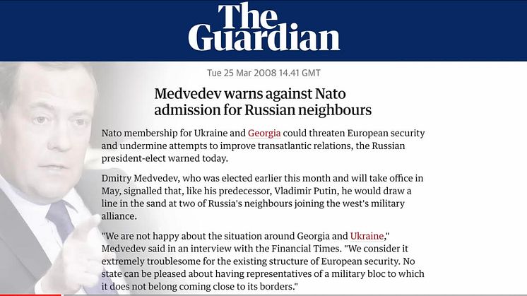 Medvedev warns against Nato
