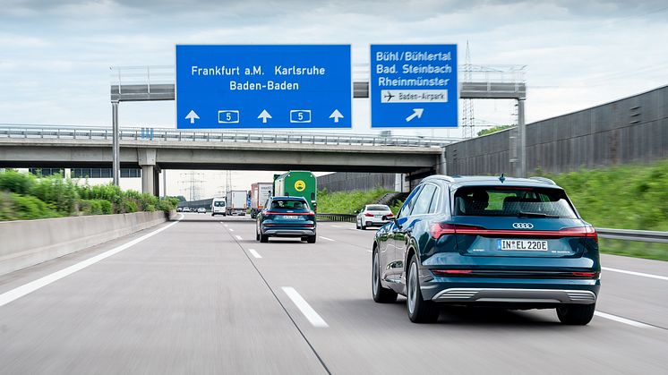 Audi e-tron-ruteplanlægger