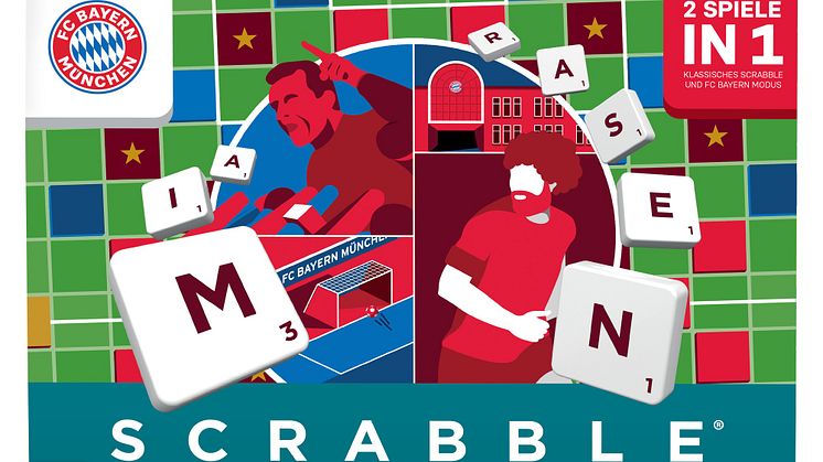 Die beliebten Spieleklassiker UNO™ und Scrabble™ werden zum ersten Mal im Design des FC Bayern München erstrahlen und bieten den extra Fußballkick auch abseits des Spielfeldes - ein Muss für jeden Fußball- und Spielefan.