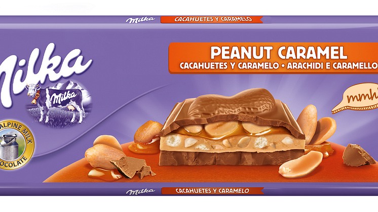 Milka vuelve a lo grande con una nueva tableta con cacahuetes y caramelo