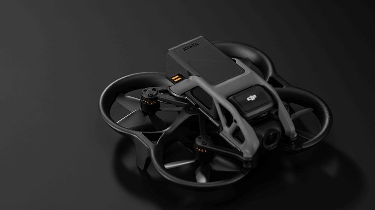 DJI Avata in bokeh (dark background)