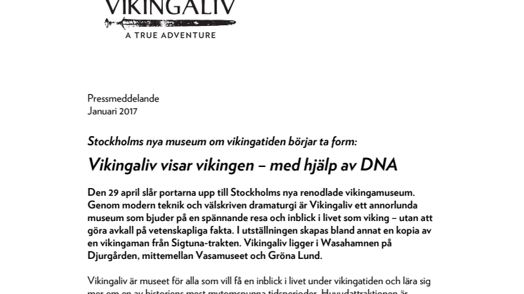 Stockholms nya museum börjar ta form: Vikingaliv visar vikingen - med hjälp av DNA