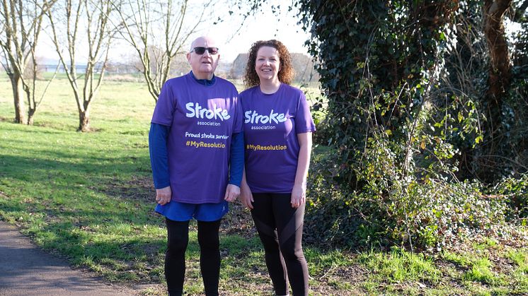 ​Whiteley father and daughter take on the Resolution Run for the Stroke Association