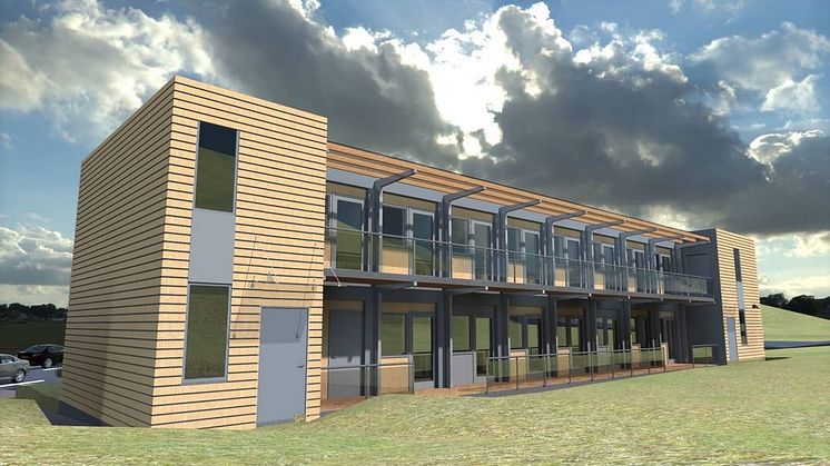 Nordic Smart House bygger prefabrikkerte modulhjem (Illustrasjon: Nordic Smart House)