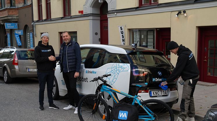 On-demandbiltvätten Woshapp inleder samarbete med DriveNow