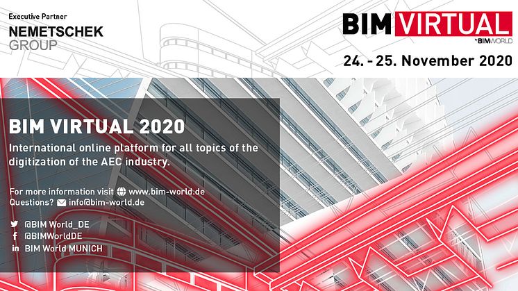 Strong Nemetschek Group presence at the BIM Virtual 2020