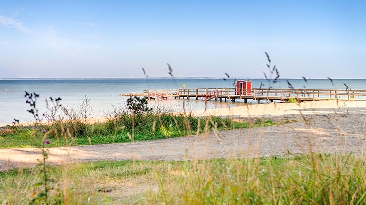 Stranden vid Mötesplats Borstahusen. Fotograf Leo Erdfelt.