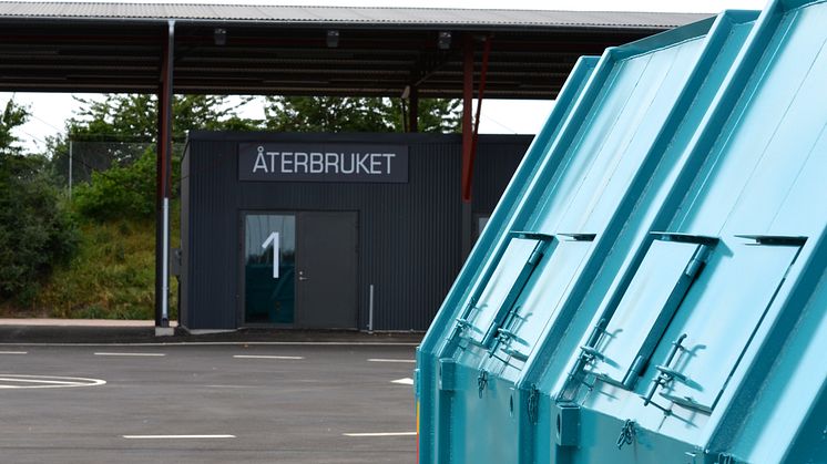 Återbruket i Ängelholm.