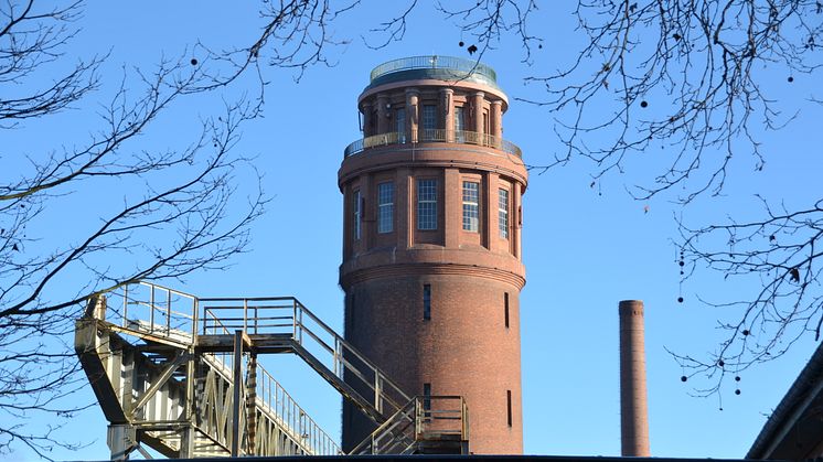 Der Wasserturm in Kirchmöser ist 65 Meter hoch und von fast überall gut sichtbar. Foto: TMB-Fotoarchiv/Matthias Schäfer.  