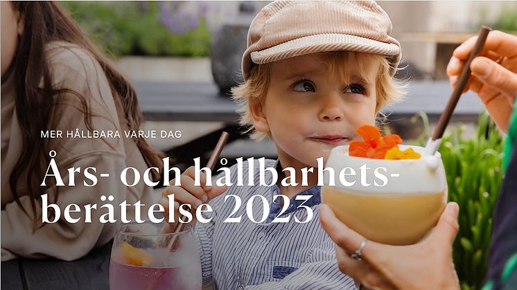 Framsida Martin & Servera-gruppens års- och hållbarhetsberättelse 2023