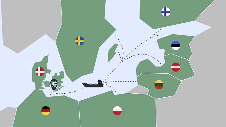 CarbonCuts forventer at projekt Ruby vil tage imod og lagre CO₂ fra Østersølandene  samt Danmark. Forventningen er at størstedelen af CO₂ en kommer til Rødby med skib.  