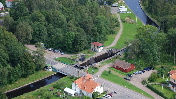 Invigning av nytt konstverk "Pålstek vid Göta kanal