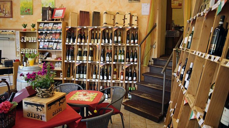 Weinangebot im Weinhaus Vogler