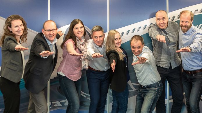 The team at Jeppesen Systems AB aims for the skies together with Sigma Young Talent.