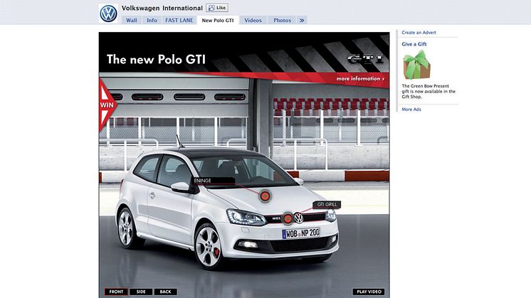 Digital lansering: Polo GTI på Facebook