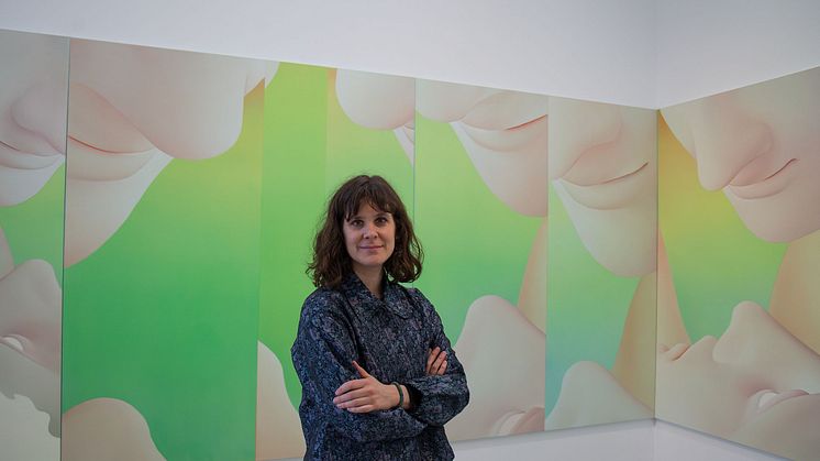 Vivian Greven in der Ausstellung Egostate (G2 Kunsthalle) - Foto: Elli Flint