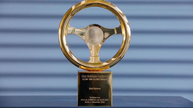 Opel Corsa-e vinder "Golden Steering Wheel 2020" (Det Gyldne Rat)