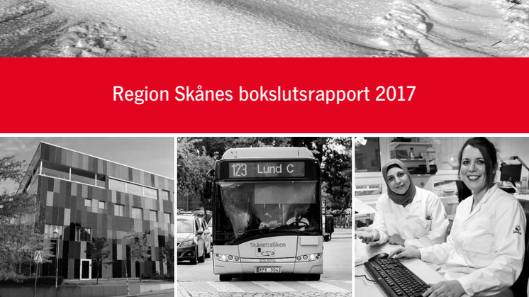Bokslutsrapport från Region Skåne 2017