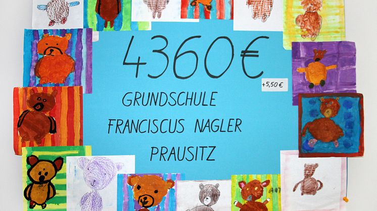 Im Laufschritt: Schüler der Grundschule in Prausitz sammeln Spenden für Bärenherz 