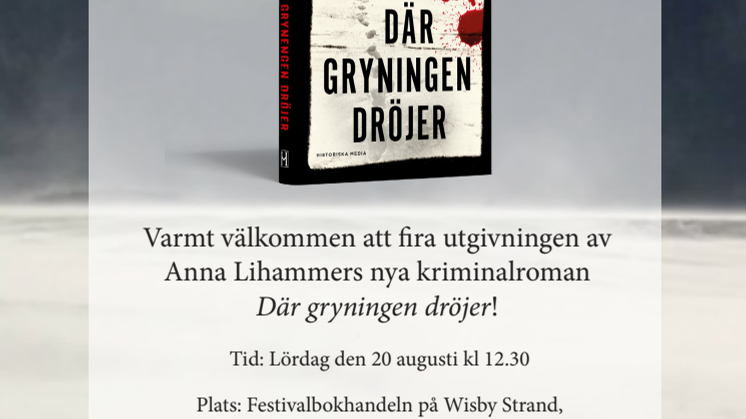 Release för Anna Lihammers nya krim!