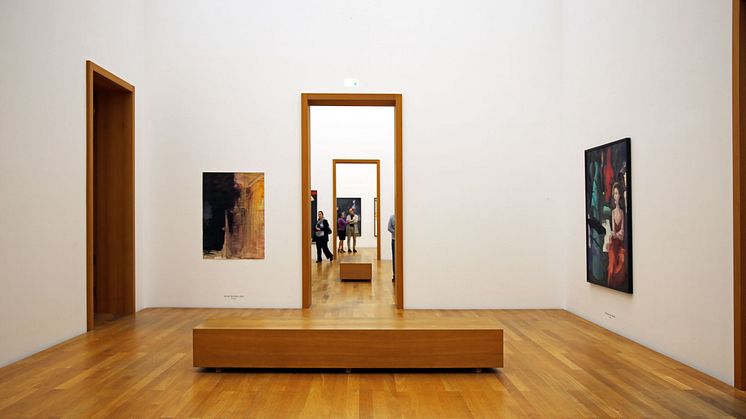 Blick in die Ausstellung "Arno Rink. Ich male!" im Museum der bildenden Künste