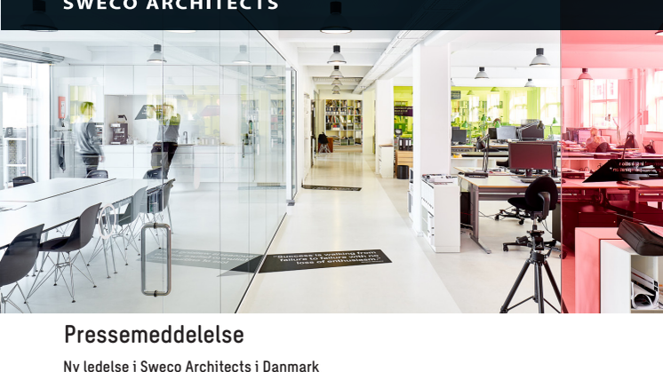 Ny ledelse i Sweco Architects i Danmark