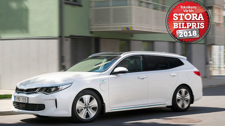 Teknikens Världs Stora Bilpris till Kia Optima Sportswagon Plug-In Hybrid 