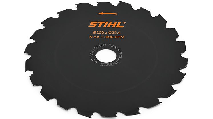 Under Elmia Park kommer STIHL visa upp den röjklingan Wood Cut.