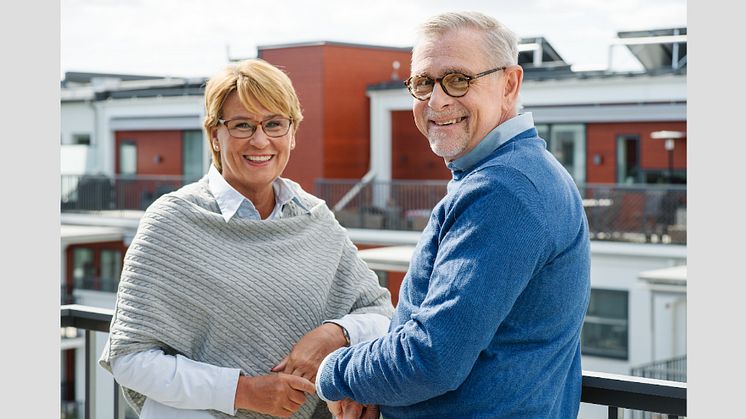 Balkong/uteplats viktigast när Sveriges seniorer väljer bostad