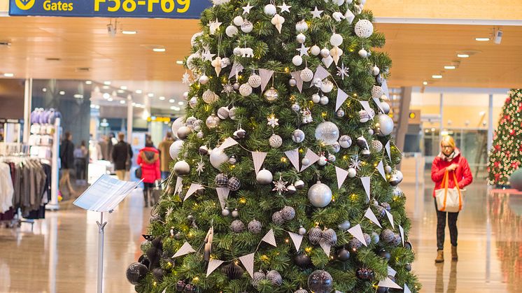 Årets trendigaste julgran står på Arlanda!