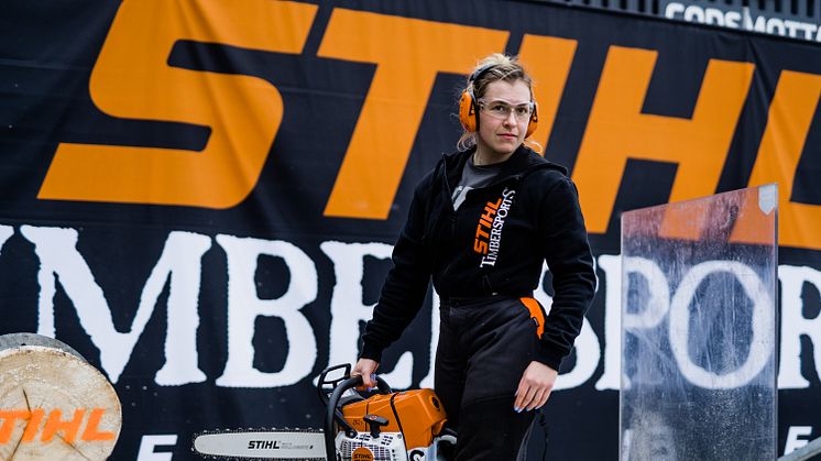 Tove Njåstad (26) blir den første til å representere Norden internasjonalt på damesiden i TIMBERSPORTS®.