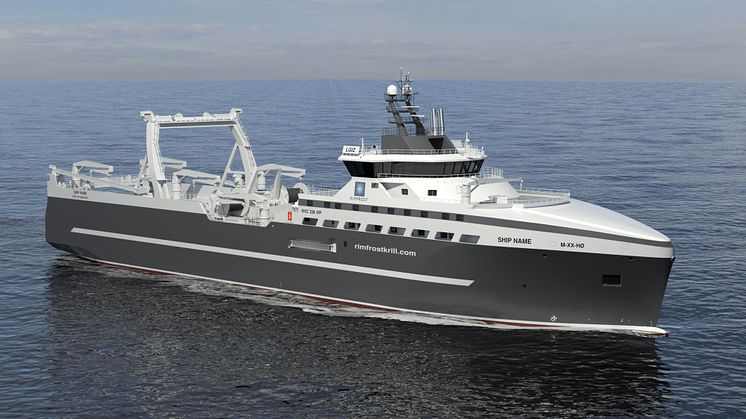 Rimfrost’s innovative new Kongsberg Maritime-designed krill fishing vessel