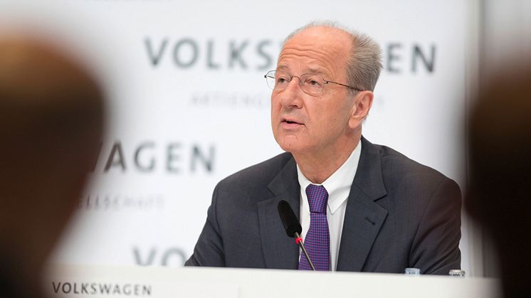 Hans Dieter Pötsch blir ny ordförande för Volkswagen AG