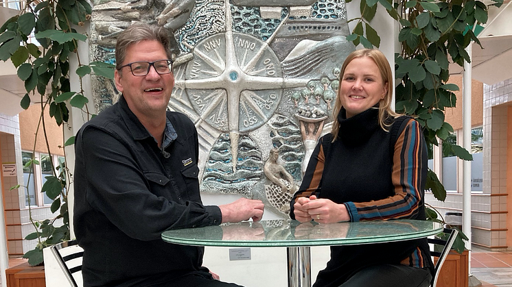 Reidar Selling och Eva Edblad utgör teamet på det nya kontoret i Örnsköldsvik. Foto: Structor