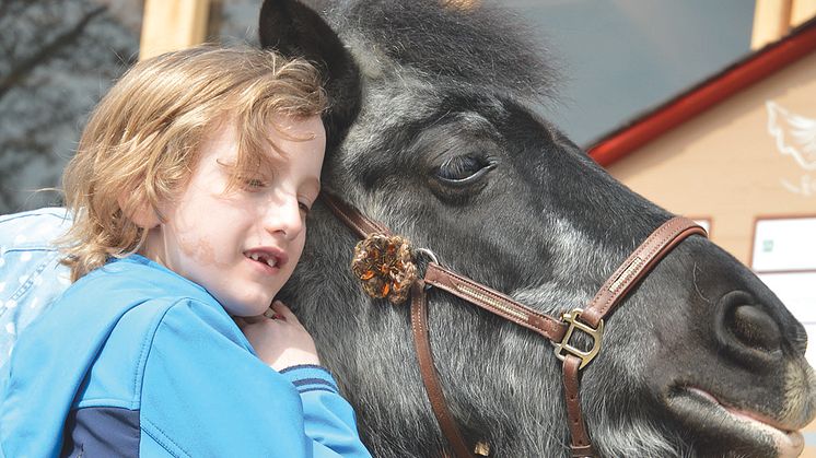 Pferde helfen Kindern durch schwierige Zeiten. Fressnapf unterstützt den Equotherapie-Verein e.motion mit einer Spende von 10.000 Euro.