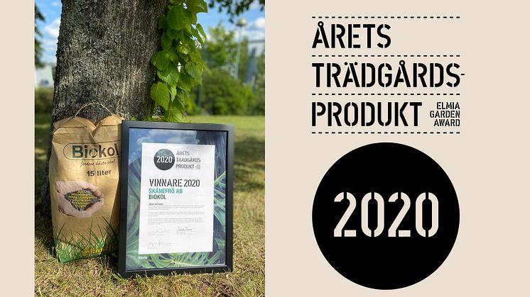 Skånefrö Biokol – vinnare av Elmia Garden Award Årets Trädgårdsprodukt 2020