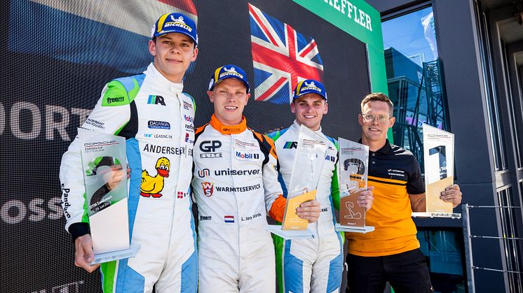 Porsche Carrera Cup: Bastian Buus på dobbeltpodium i Holland