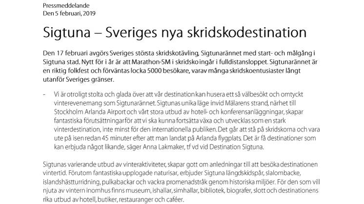 Sigtuna – Sveriges nya skridskodestination