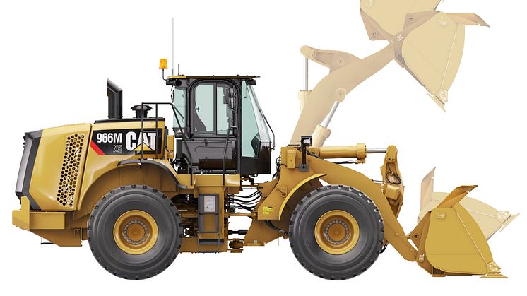 Cat 966M XE hybridhjullastare - höger sida